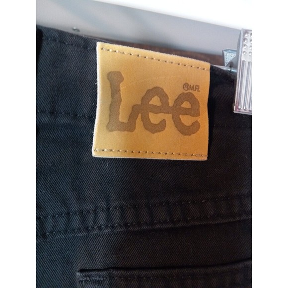 Lee Riders Womens Side Elastic Utility Black Denim Size 14 Short - Picture 6 of 10